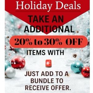 🚨Receive an extra 20% off one single item and 30% off if 2 or more item bundles